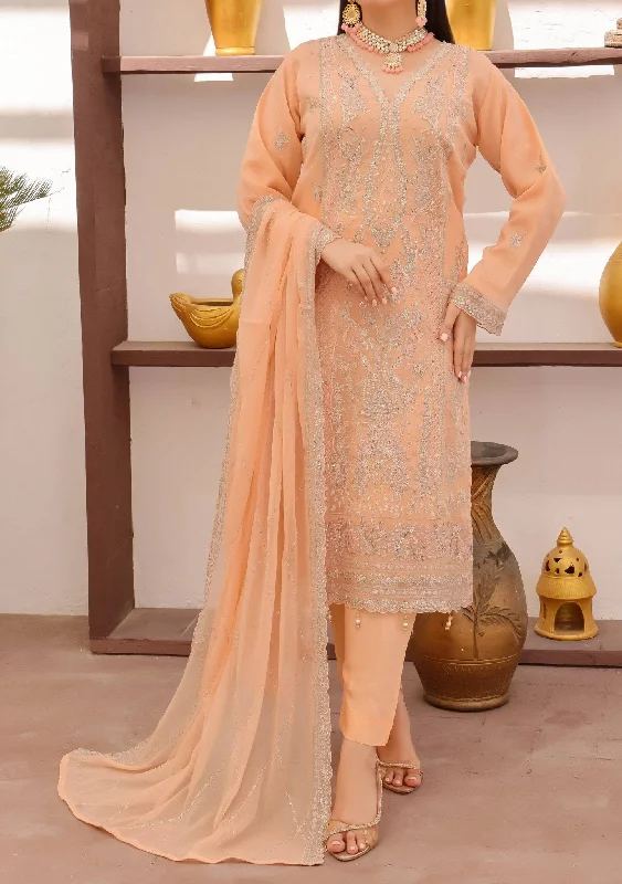 Bin Hameed Rubab Luxury Embroidered Chiffon Dress