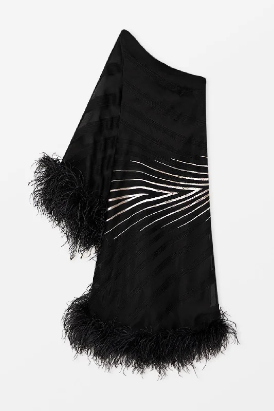 Feathered Guinness Dresss