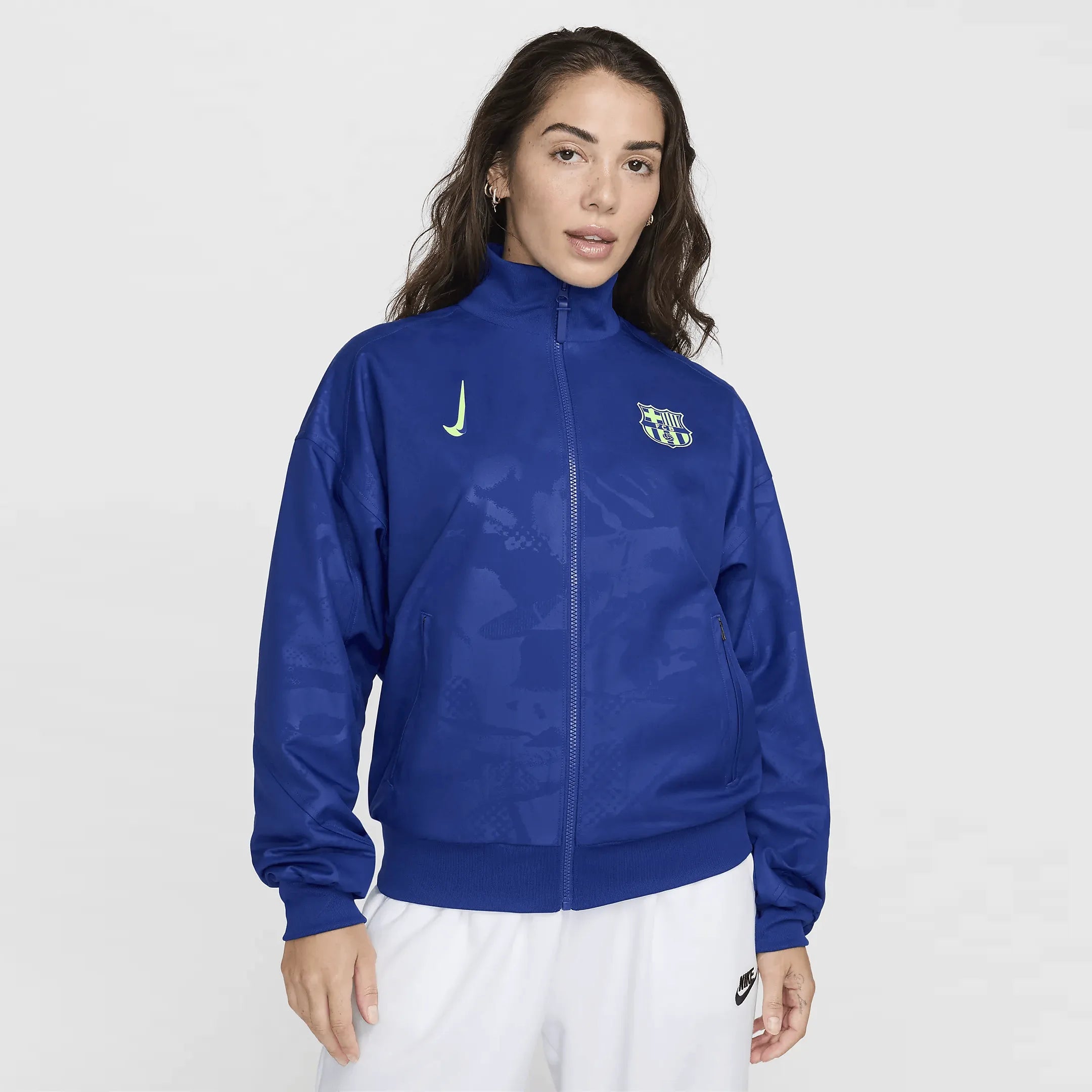Nike 2024-25 Barcelona Women's Strike Third Dri-Fit Jacket Knit Fabric Woven Fabric Fleece Fabric