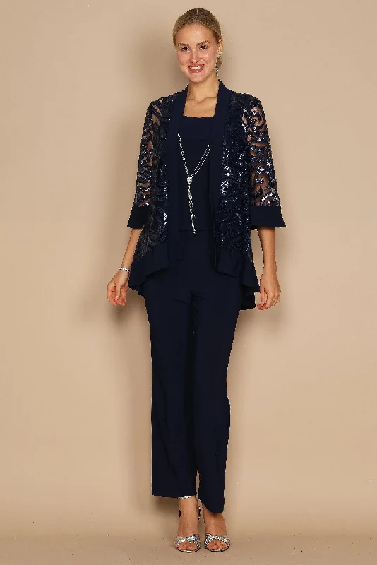 R&M Richards 2343 Formal Pantsuit With Jacket CLEARANCE Collared Jacket Crew Neck Jacket Turtle Neck Jacket R&M Richards 2343 Formal Pantsuit With Jacket CLEARANCE Collared Jacket Crew Neck Jacket Turtle Neck Jacket