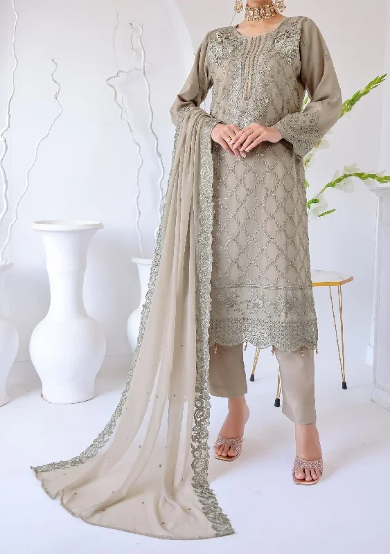 Bin Hameed Zhikar Luxury Embroidered Chiffon Dress