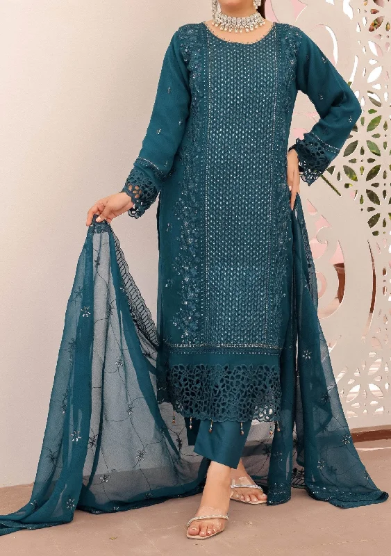 Bin Hameed Rubab Luxury Embroidered Chiffon Dress