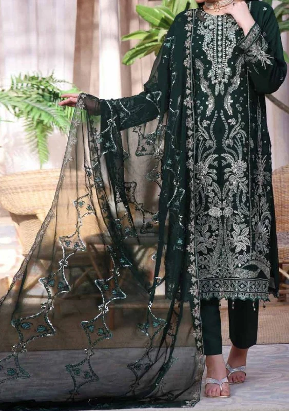 Bin Hameed Zalfaa Luxury Embroidered Chiffon Dress