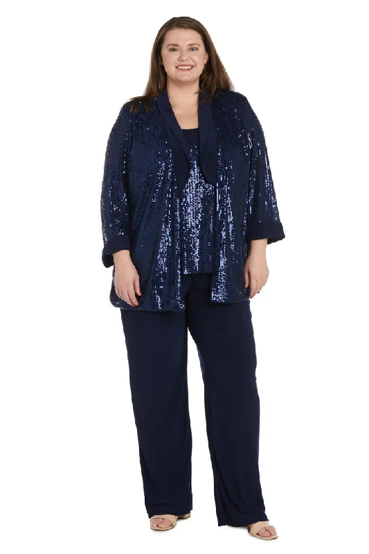 R&M Richards 2478W Plus Size Sequin Jacket Pant Suit Set Striped Jacket Polka Dot Jacket Floral Jacket R&M Richards 2478W Plus Size Sequin Jacket Pant Suit Set Striped Jacket Polka Dot Jacket Floral Jacket