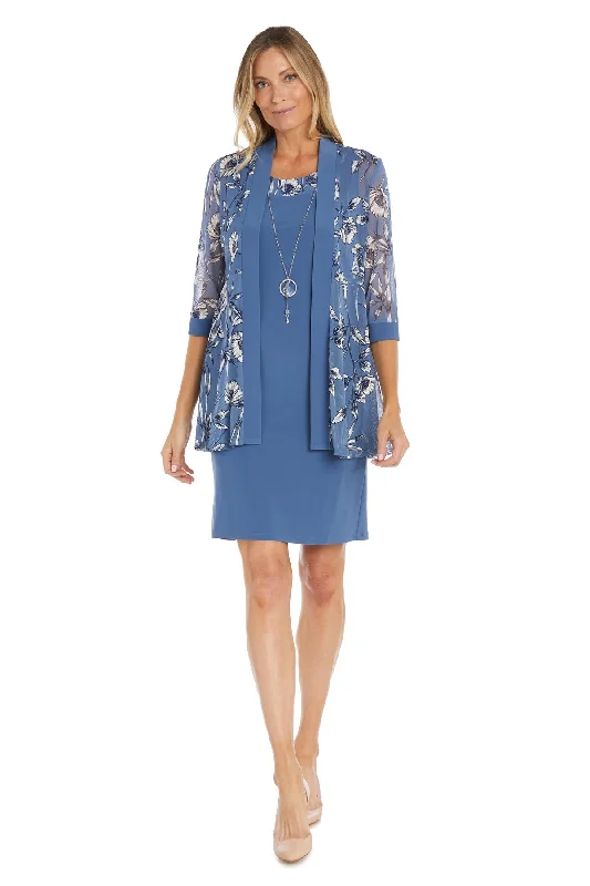 R&M Richards 1573 Short Puff Print Jacket Mother of the Bride Dress Appliqued Jacket Beaded Jacket Sequined Jacket