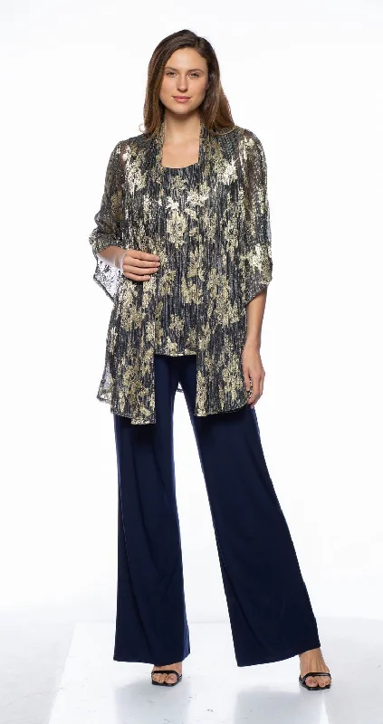 Marina Printed Metallic Jacket Pant 3 Piece Set V-Neck Jacket Boat Neck Jacket Square Neck Jacket Marina Printed Metallic Jacket Pant 3 Piece Set V-Neck Jacket Boat Neck Jacket Square Neck Jacket