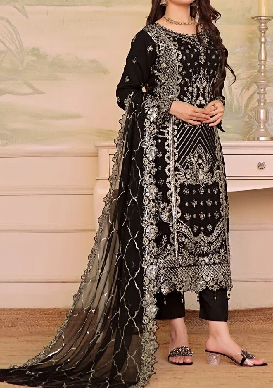 Bin Hameed Nura Luxury Embroidered Chiffon Dress