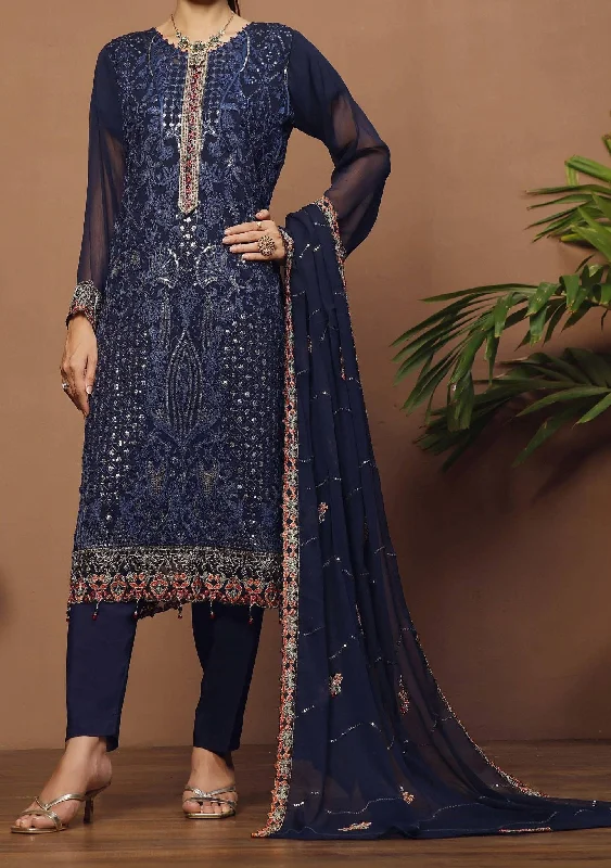 Bin Hameed Nashwa Luxury Embroidered Chiffon Dress