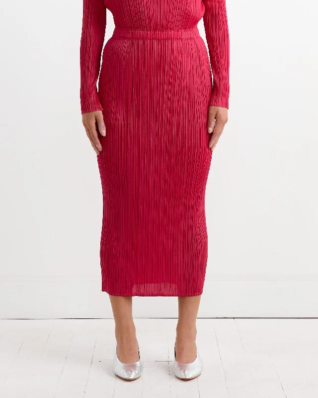 NC Basics 4 Skirt in Carmine corduroy skirt durable