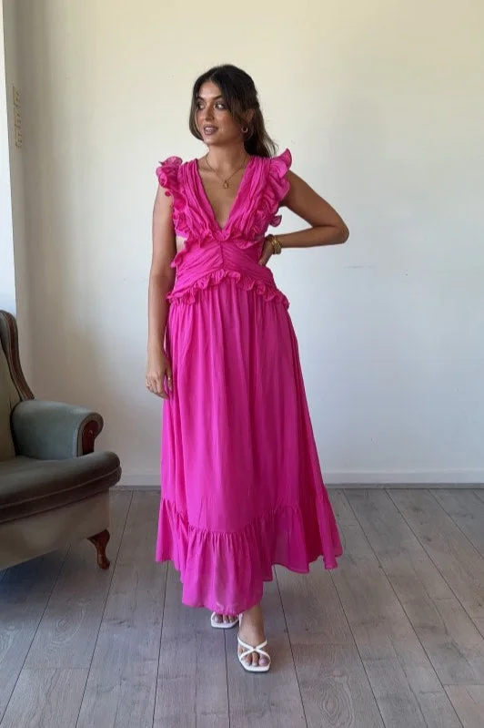 THE CANDICE DRESS - Black & Pink