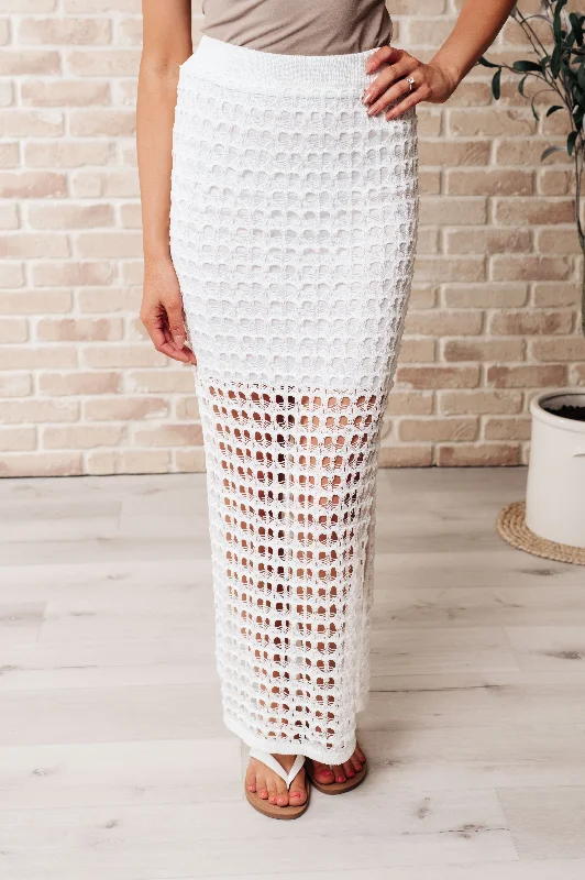 All Hands On Deck Skirt in Cream high waist skirt