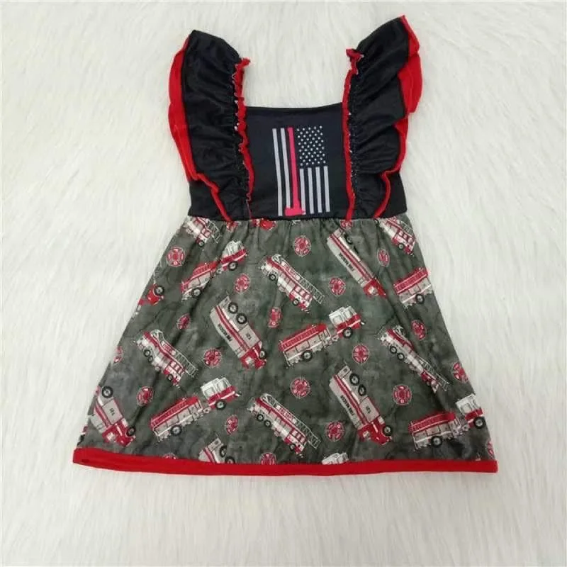 Red summer dress