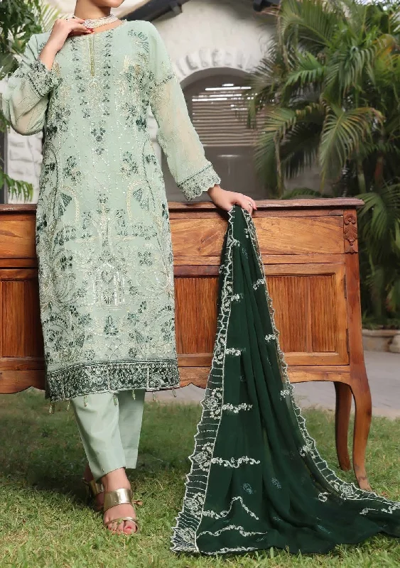 Bin Hameed Himsa Luxury Embroidered Chiffon Dress