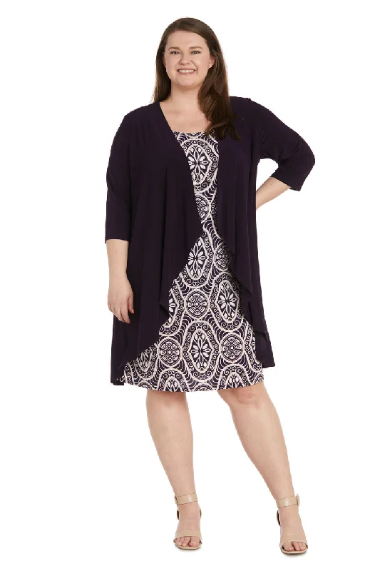 R&M Richards 9927W Printed Jacket Plus Size Short Dress Wool Jacket Cashmere Jacket Tweed Jacket R&M Richards 9927W Printed Jacket Plus Size Short Dress Wool Jacket Cashmere Jacket Tweed Jacket