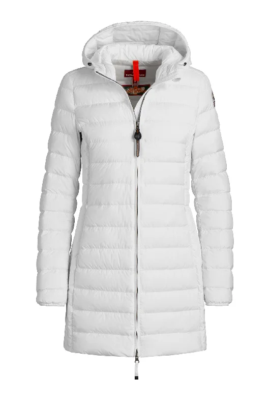 Parajumpers Irene Lightweight Women's in white Winter Jacket 20WM PWJCKSL34 Faux Fur Jacket Real Fur Jacket Shearling Jacket