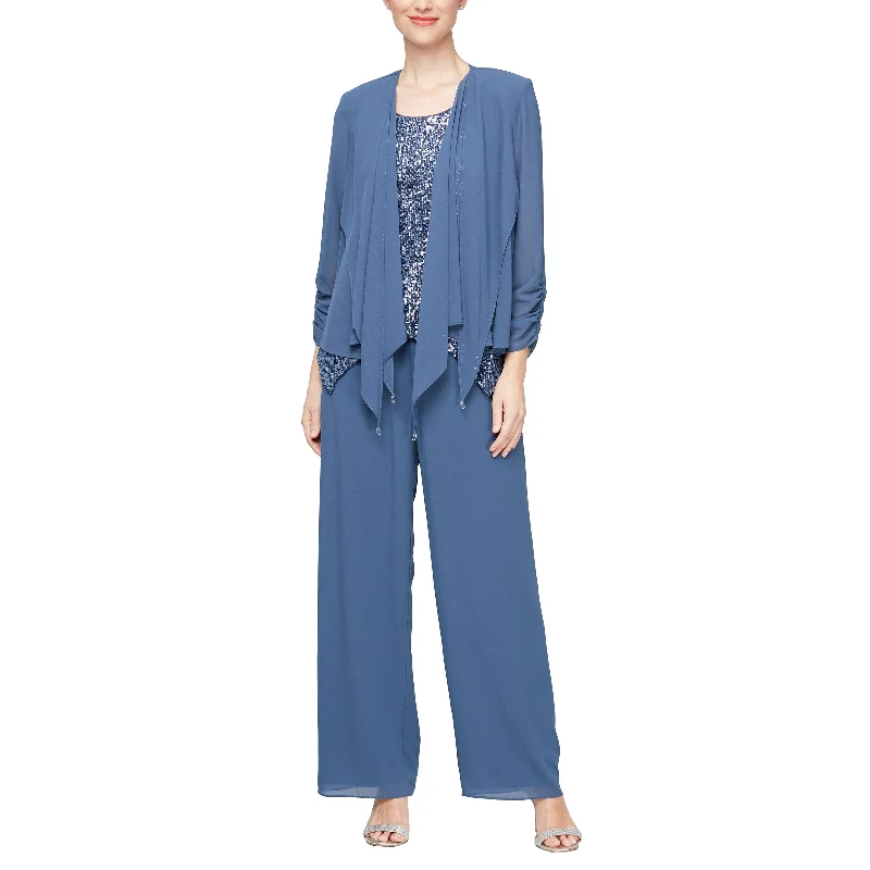 Alex Evenings 8192011 Formal Mother of the Bride Jacket Pant Suit Mesh Jacket Canvas Jacket Denim Jacket
