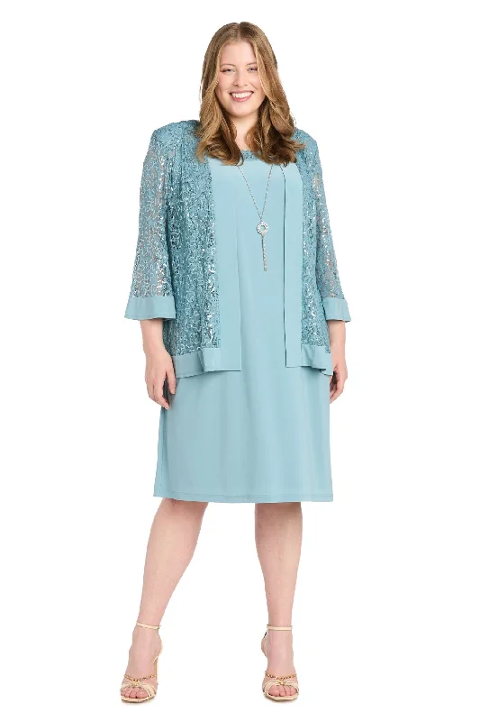 R&M Richards 9587W Sequin Short Jacket Plus Size Dress Rayon Fabric Velvet Fabric Corduroy Fabric