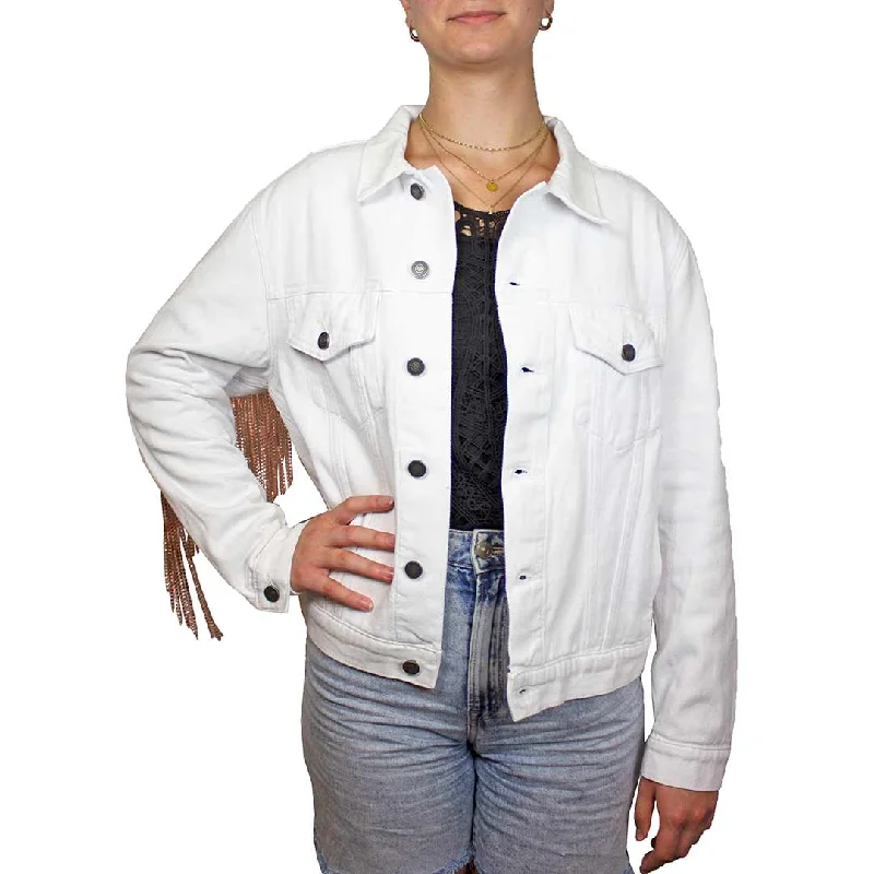 Daniel X Diamond Women's Bobbie Jean Jacket Welt Pockets Slit Pockets Flap Pockets