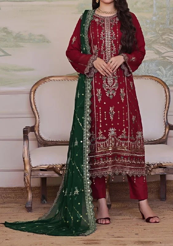 Bin Hameed Nura Luxury Embroidered Chiffon Dress