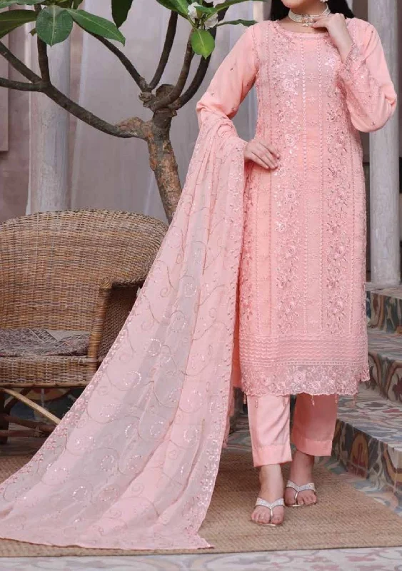 Bin Hameed Zalfaa Luxury Embroidered Chiffon Dress