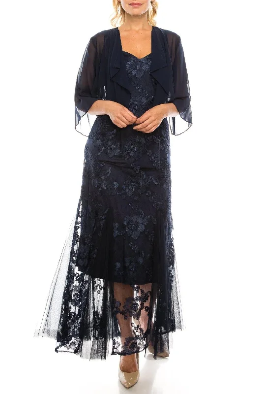 Alex Evenings 8217899 Long Formal Chiffon Jacket Dress Jersey Jacket Tulle Jacket Batik Jacket