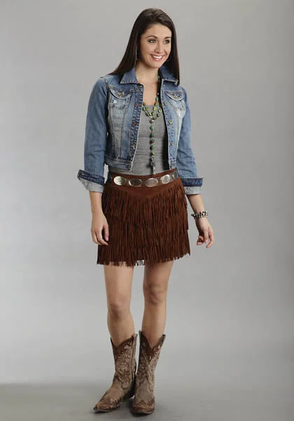 Stetson Ladies Collection Suede Fringe Skirt Style 11-060-0539-0708 linen skirt airy Stetson Ladies Collection Suede Fringe Skirt Style 11-060-0539-0708 linen skirt airy