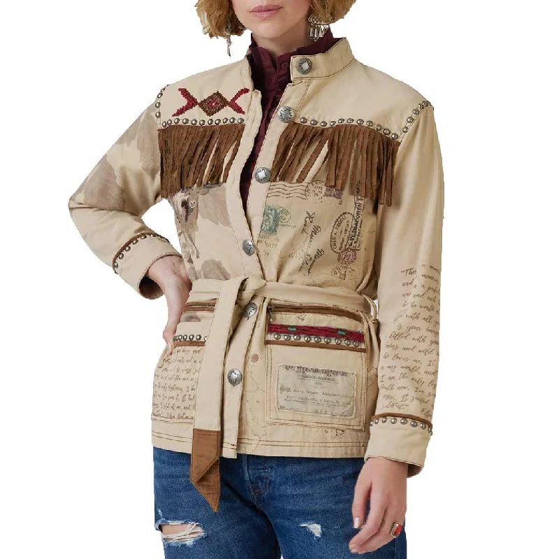 Double D Ranch Women's Untamed Territory Jacket Nylon Fabric Polyester Fabric Spandex Fabric