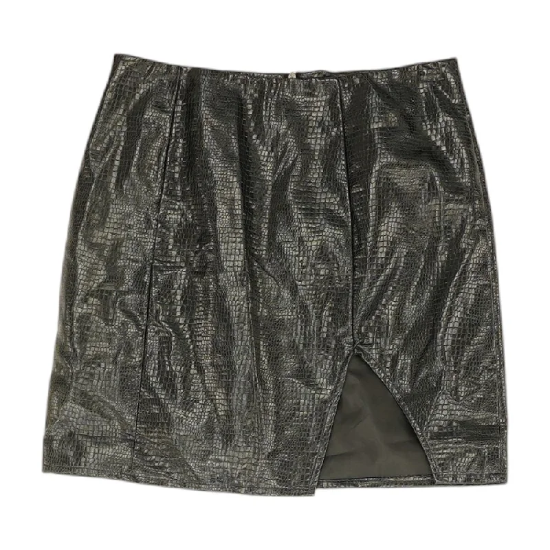 Black Animal Print Mini Skirt chiffon skirt delicate