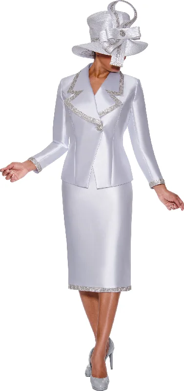 Divine Apparel G9872W Plus Size Long Sleeve Two Piece Jacket Skirt Set Nylon Fabric Polyester Fabric Spandex Fabric