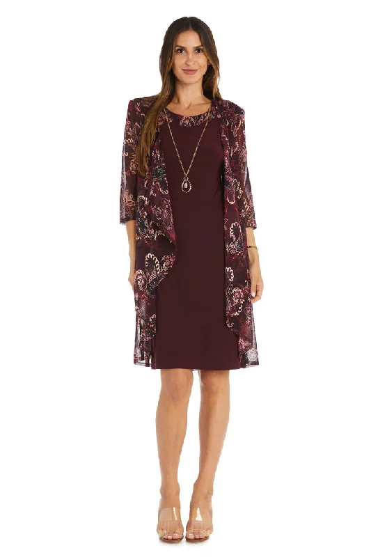 R&M Richards 1557 Short Mother of the Bride Printed Jacket Dress Satin Jacket Silk Jacket Chiffon Jacket R&M Richards 1557 Short Mother of the Bride Printed Jacket Dress Satin Jacket Silk Jacket Chiffon Jacket