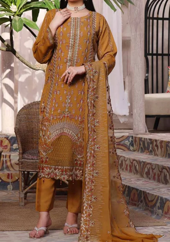 Bin Hameed Zalfaa Luxury Embroidered Chiffon Dress