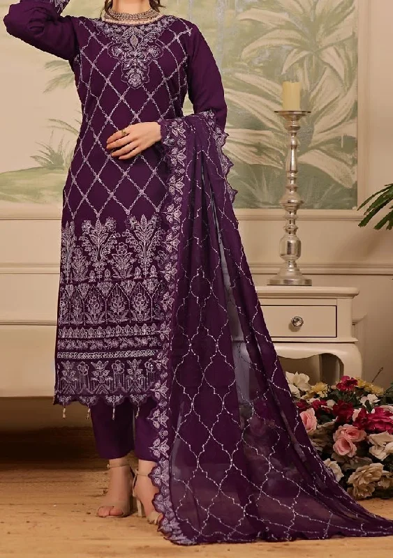 Bin Hameed Nura Luxury Embroidered Chiffon Dress