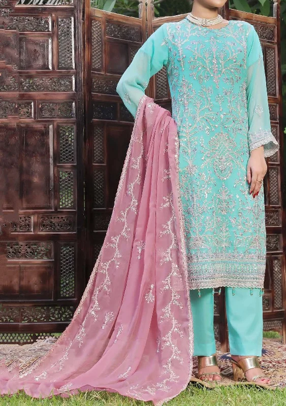 Bin Hameed Himsa Luxury Embroidered Chiffon Dress