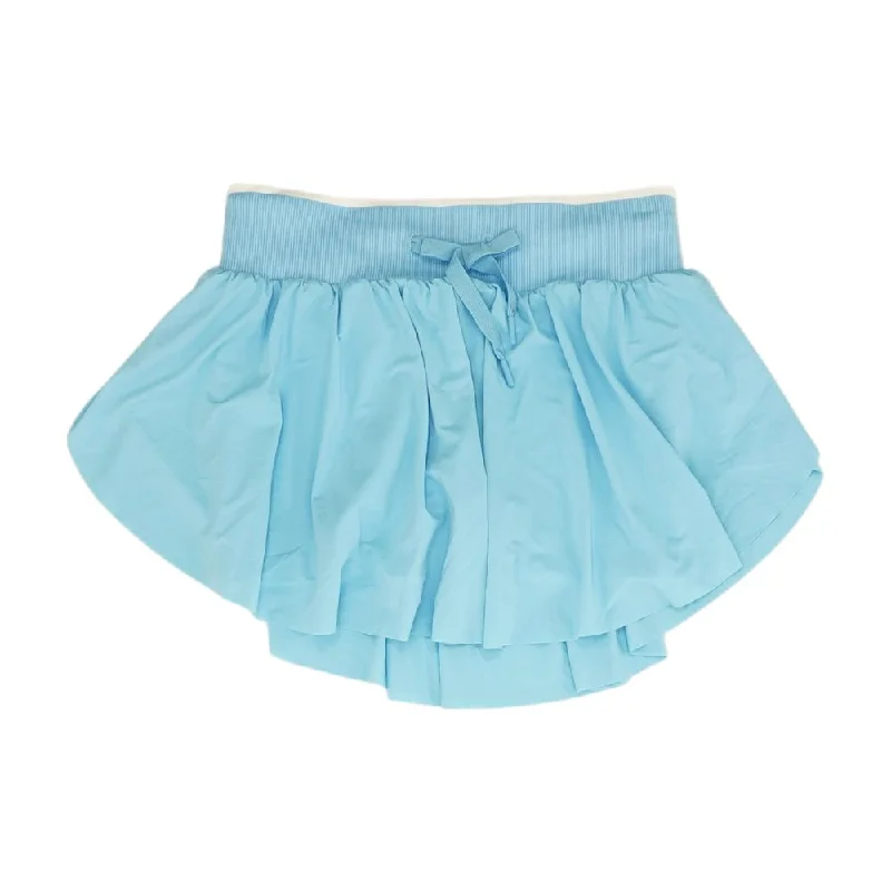 Blue Solid Active Skirt wool skirt breathable