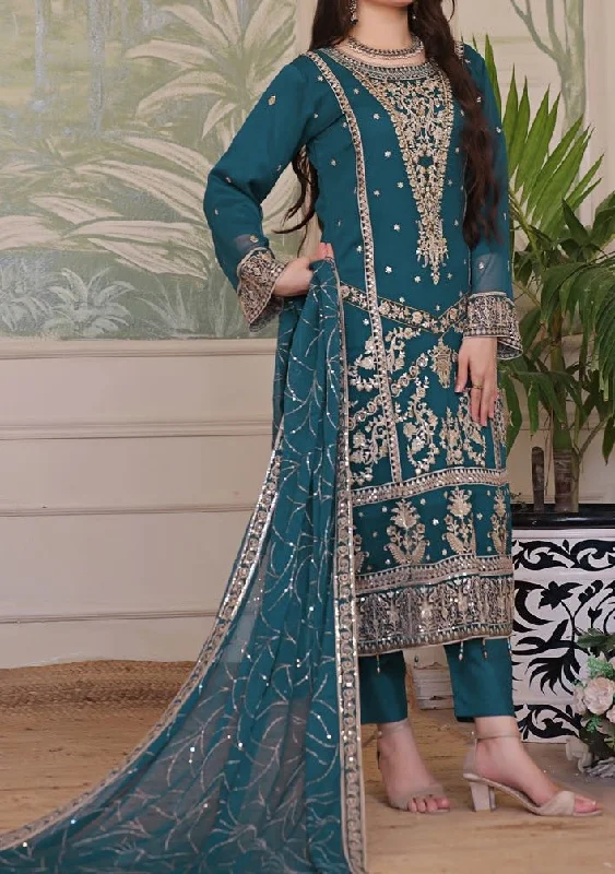 Bin Hameed Nura Luxury Embroidered Chiffon Dress