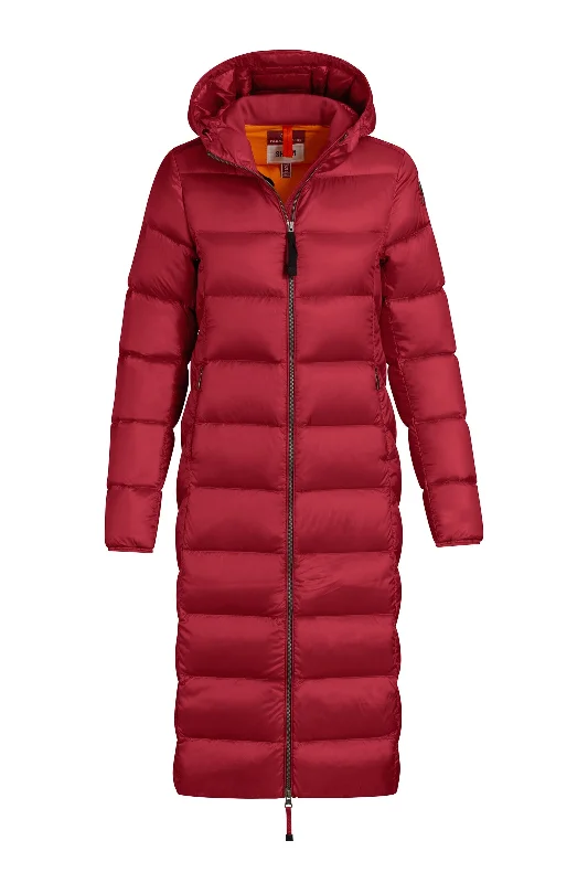 Parajumpers  Leah Womens Long Jacket Scarlet FW22 Oversized Jacket Tailored Jacket Straight Jacket