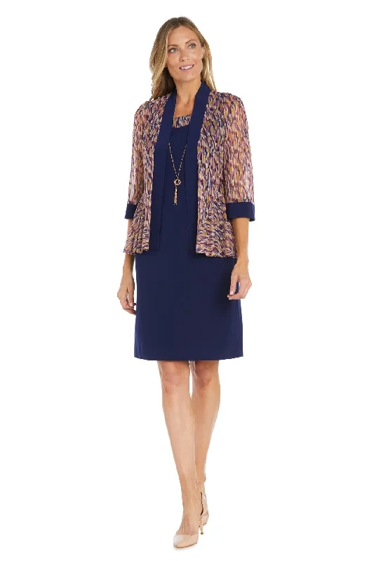 R&M Richards 1439 Short Mother of the Bride Jacket Dress Striped Jacket Polka Dot Jacket Floral Jacket