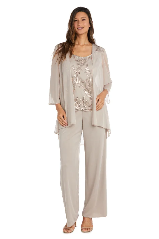R&M Richards 42734 Three Piece Sequin Pant Suit Jacket Set Toggled Jacket Drawstring Jacket Belted Jacket R&M Richards 42734 Three Piece Sequin Pant Suit Jacket Set Toggled Jacket Drawstring Jacket Belted Jacket