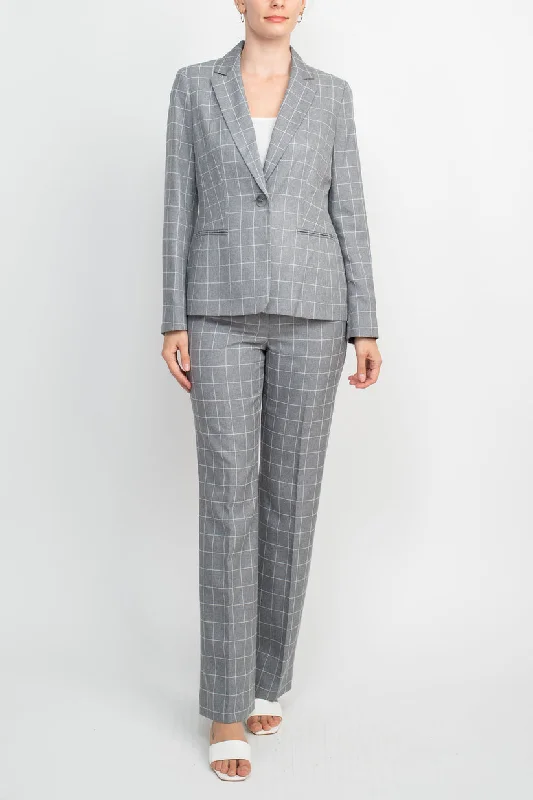 Le Suit 50040123 Long Formal Two Piece Set Jacket Pant Suit Wool Jacket Cashmere Jacket Tweed Jacket