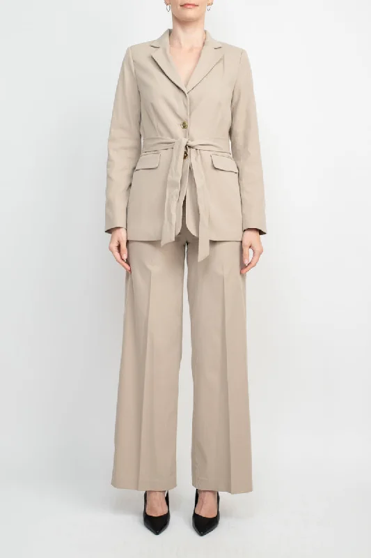 Tahari 3AM941 Long Sleeve Button Jacket Formal Pansuit Fleece Jacket Down Jacket Parka