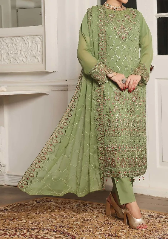 Bin Hameed Himsa Luxury Embroidered Chiffon Dress
