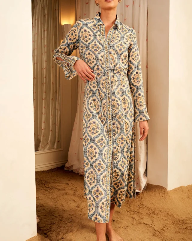 HANNAH ARTWEAR CHIARA DRESS IN SAMIRA STONE