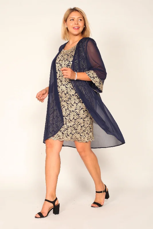 R&M Richards 7312P Short Chiffon Jacket Dress Sale Denim Jacket Leather Jacket Suede Jacket
