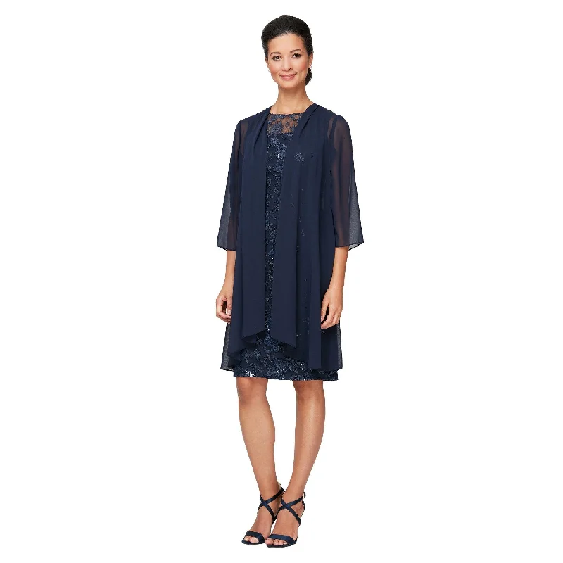 Alex Evenings AE81171013 Short Cocktail Jacket Dress Wool Jacket Cashmere Jacket Tweed Jacket