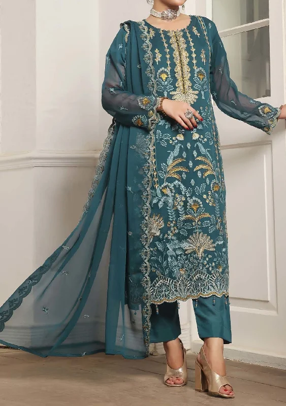 Bin Hameed Himsa Luxury Embroidered Chiffon Dress