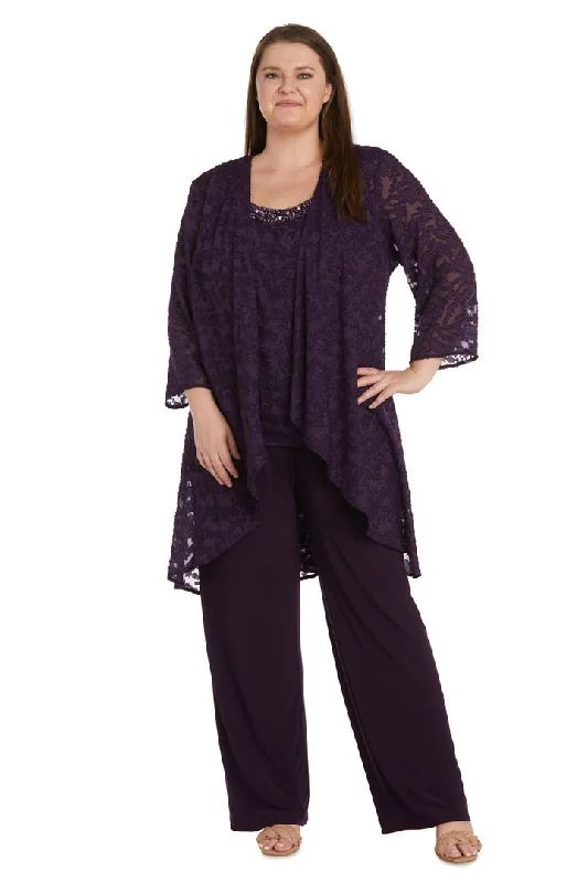 R&M Richards 1216W Plus Size Formal Jacket Pant Suit Chenille Fabric Brocade Fabric Lace Fabric R&M Richards 1216W Plus Size Formal Jacket Pant Suit Chenille Fabric Brocade Fabric Lace Fabric