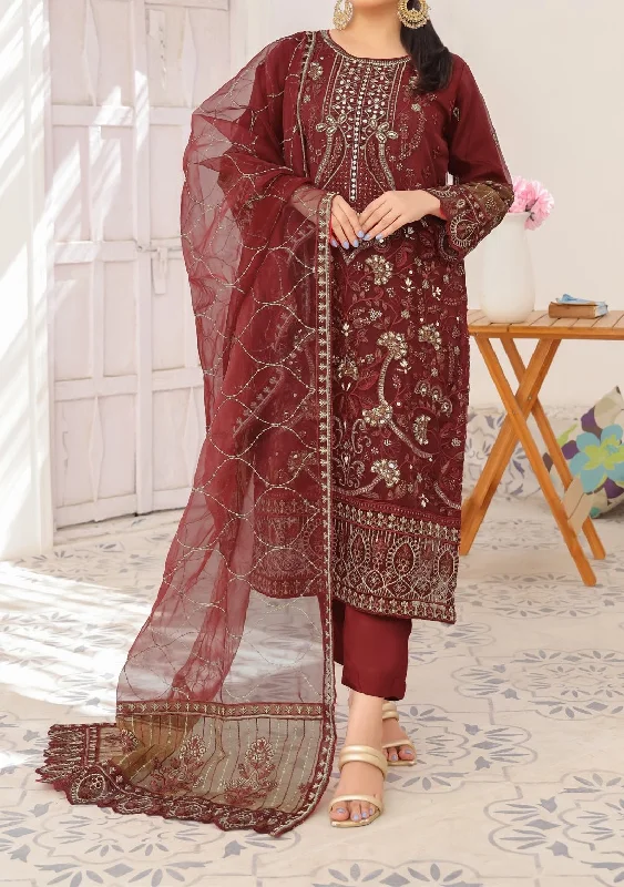 Bin Hameed Janan Heavy Embroidered Organza Dress