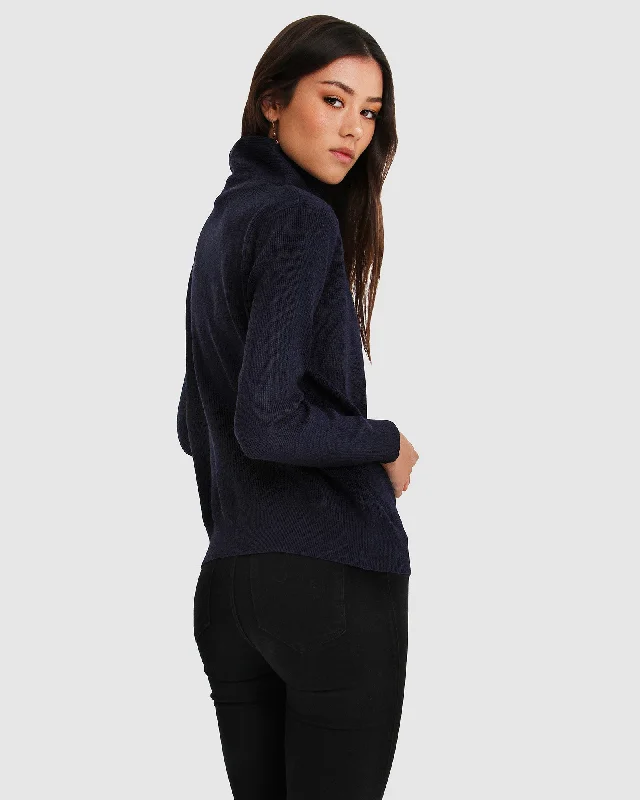 Brother’s Zip Front Jumper - Navy