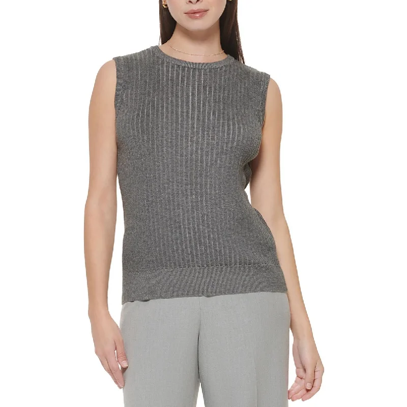 Calvin Klein Womens Crewneck Pullover Tank Top Sweater