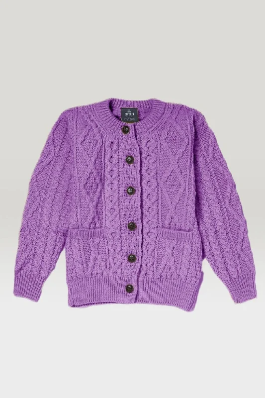 Inagh Ladies Aran Cardigan | Lupin